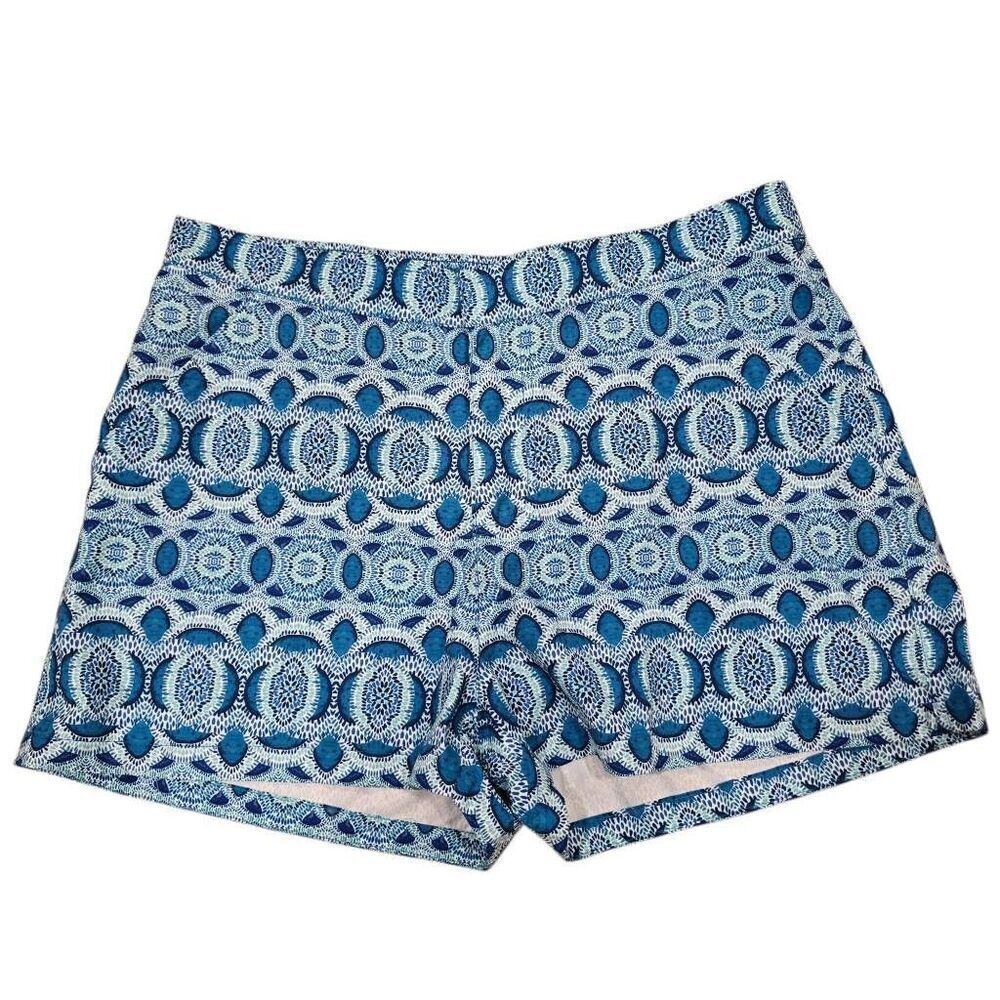 Cabana Life Board Shorts Women's Large Blue Elastic Waist UPF 50+ Summer Beach